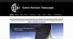 Desktop Screenshot of eventhorizontelescope.org