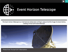 Tablet Screenshot of eventhorizontelescope.org